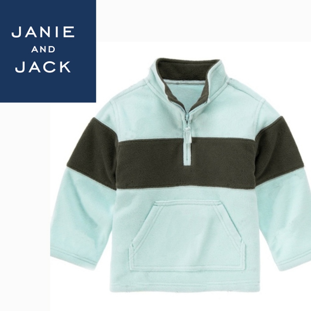 Janie and Jack Microfleece Half-Zip Pullover 6-12